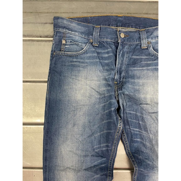 Levi's Men's Straight Jeans - Blue - Picture 3 of 16